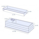 Refrigerated ingredients display case TCN Containers capacity GN various sizes Power kW 0,13 Model MICRO