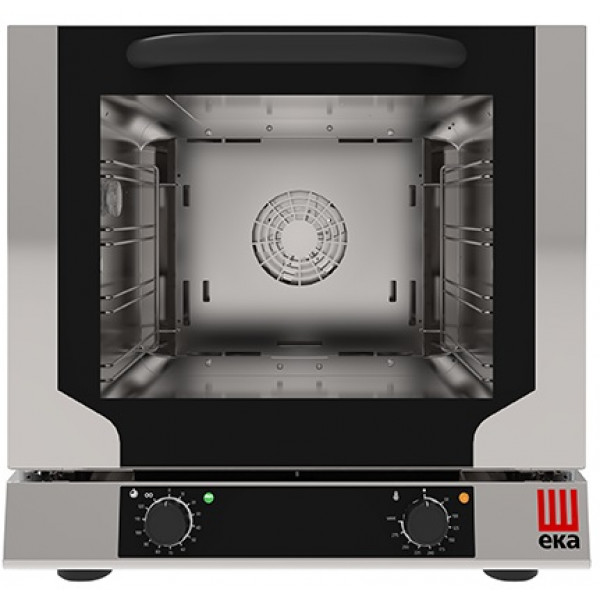 Electric convection oven Model EKF423NP ventilated for pastry, gastronomy, bakery Capacity N° 4 trays (429x345 mm) Power Kw 2,8 Drop down door