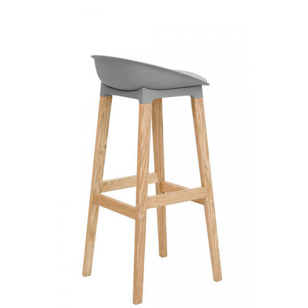 Indoor stool TESR Wood frame, polypropylene shell, synthetic leather pad Model 1500-K32