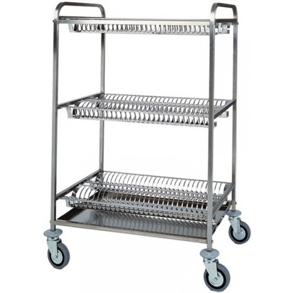Serving plate trolley Model CA1401 4 drainer