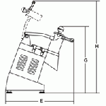 Vegetable/Mozzarella cutter Model TM Inox Aluminum alloy and S/S construction Discs Excluded r.p.m. disc 300
