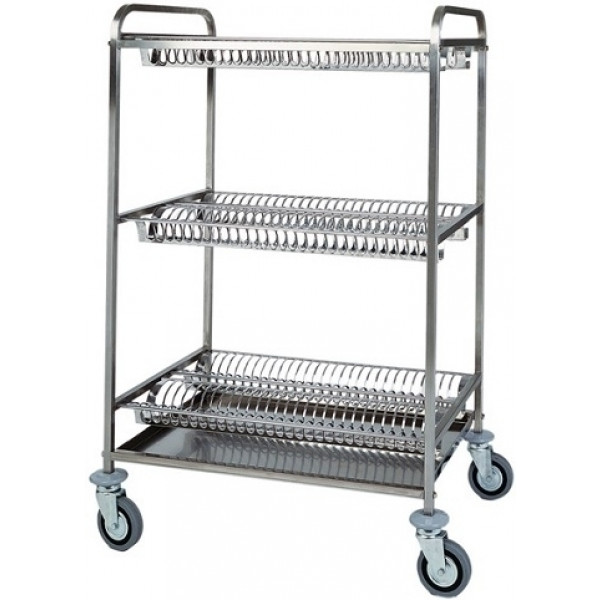 Service plates trolleys Model CA1399 3 drainers