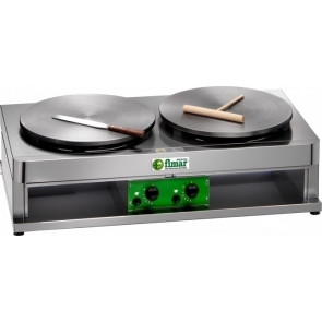 Gas crepe maker Model CR400G2 2 cooking surfaces Ø 400 mm each Power 7200 Kcal/h
