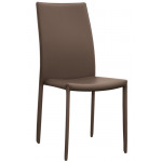 Stackable indoor chair TESR Metal frame Synthetic leather covering Model 824-RF97