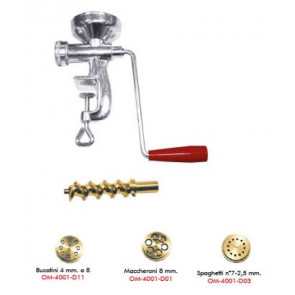 Manual pasta press with a brass propeller Omra Model OM4002