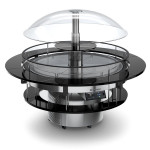 Buffet island display with refrigerated top Model GIROTONDO2.0 Ventilated refrigeration Power W 700 Pastry version