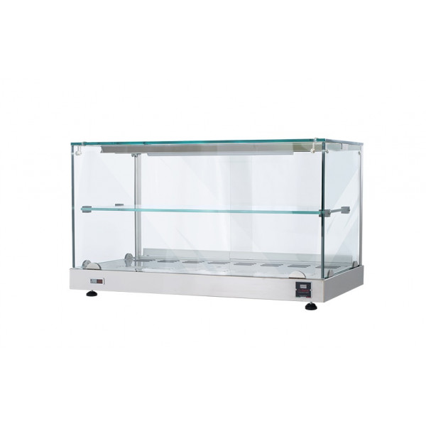 Countertop thermo-display SDF Stainless steel structure Thermostatic control Flat glass Model TBR001