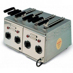 Stainless steel electric toaster with 4 ovens Vema Model TP 2060