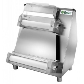 Pizza dough roller with two pairs of rollers(parallel upper rollers) Model FIP42N Lower rollers length 420 mm