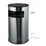 Column ashtray/waste bin MDL Polished stainless steel Model 790610