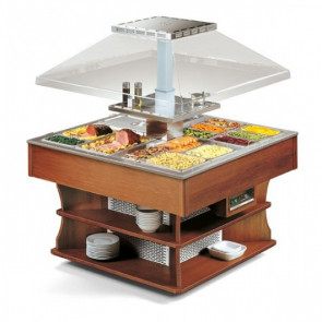 Hot buffet display island bain-marie Model OASI 8 M BM Power W 4950
