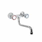 Two holes wall mounted tap - swinging "S" spout L30cm MNL Model R0102010220