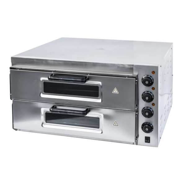 Electric pizza oven with two cooking chambers Model EP2+2 Power: kW 3