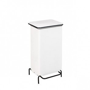Static metal pedal waste container - Waste bin MDL white epoxy coating CONTIFIX COLOR Model 791224