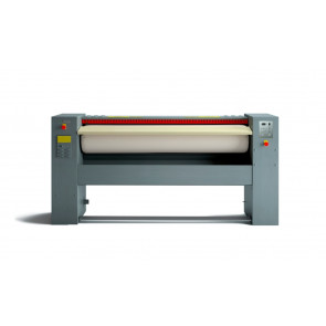 Professional electric automatic roller ironer with speed regulator, steam suction, Maxpress cover and aramid felt GDR Capacity 52÷79 Kg/h Roller length 2000 mm Model RISSTIR014