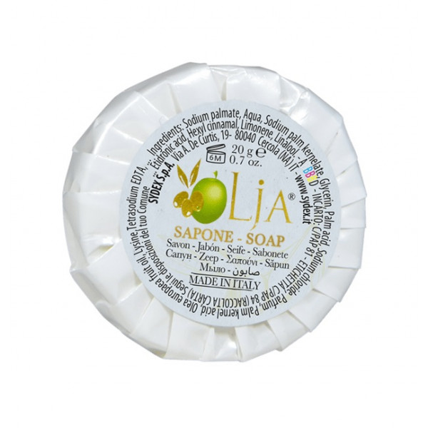 Round vegetable soap in plissè STK Olja Box of 250 pieces Model OLJSP20