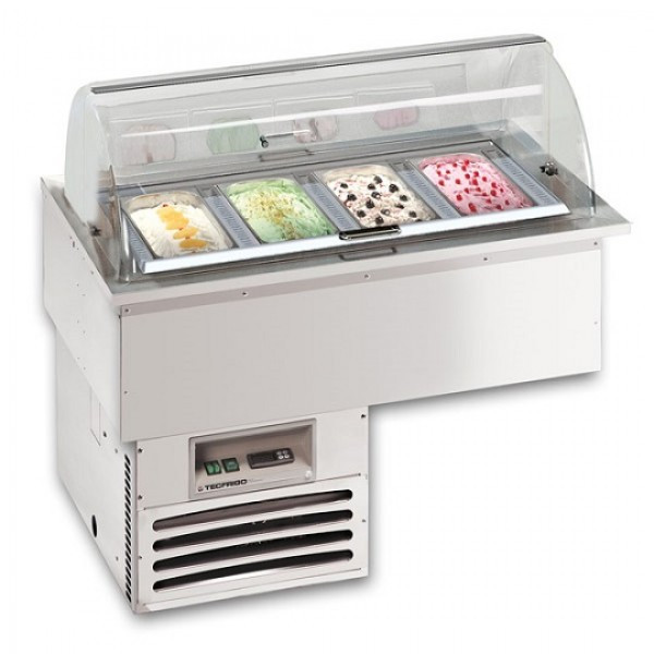 Built-in drop in for Gelato Model GELATISSIMO 4 Capacity 4 Containers
