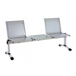 Stainless steel bench 2 seats MDL Light grey electrowelded coated steel Model 703051