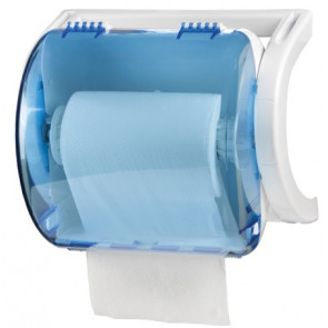 Transparent blu Center pull towel paper dispenser MDL - Model ROLLOUT 705636