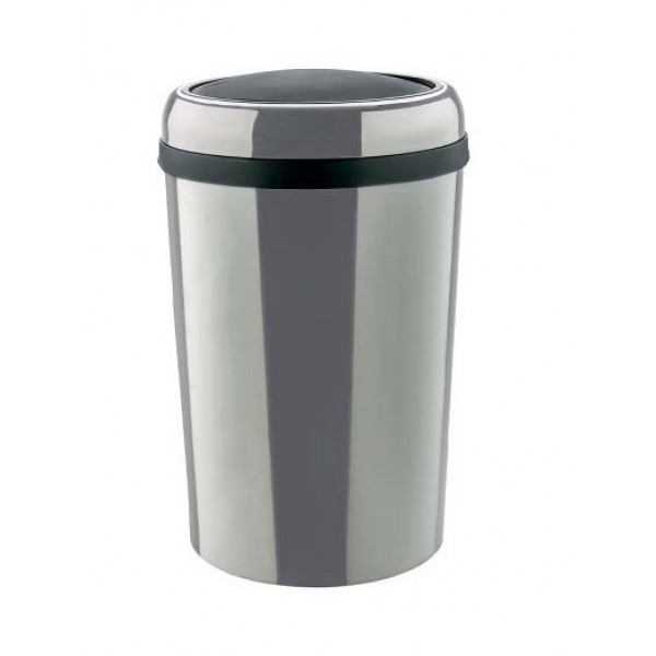 Swing waste bin MDL Stainless steel, with polished finish With ABS swing lid Model 109777