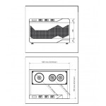 Quick bottles blast chiller GCE Model BLAST CHILLA 3B Capacity 1 bottle Ø MAX 13,5 cm + 2 bottles Ø MAX 9,2 cm