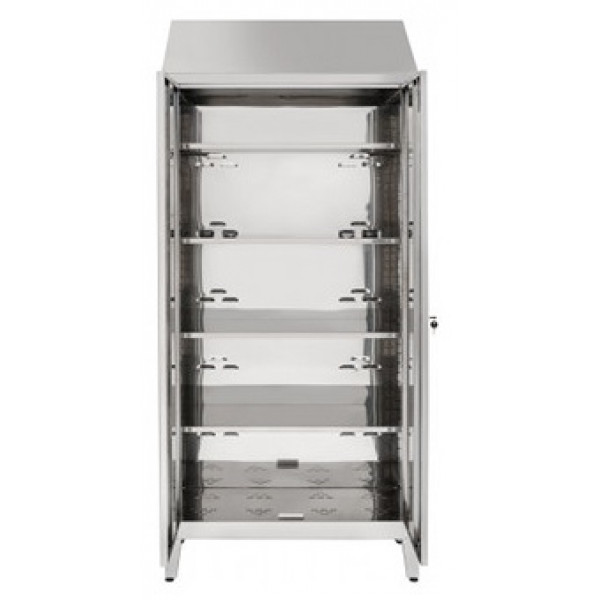 Storage cabinet made of stainless steel 430 IXP n.2 hinged doors Model 69405430