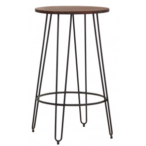 Indoor table TESR Powder coated metal frame, wood top. Model 1784-MT14