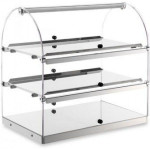 Neutral countertop display 3 shelves TP Model BN53 Sides and doors in plexiglass