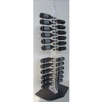 Neutral classic wine bottles display Self-supporting design Bottles capacity 24 Transparent and satin colour Model PLEX SKYLINE