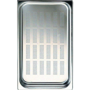 Perforated stainless steel gastronorm container 18/10 AISI 304 GN 1/3 Model BF1306500