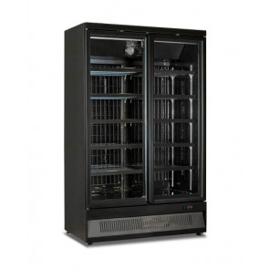 Ventilated refrigerated multideck Kli Model MR126TN2 BLACK 2 glass doors