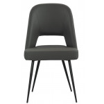 Indoor chair TESR Powder coated metal frame synthetic leather covering.Model 182-XR3