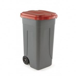 Garbage bin Model AV4682ROSSO in polyethylene