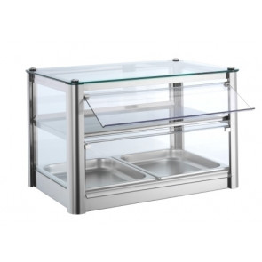 Heated countertop display Model KB52R TP stainless steel metal sheet Power 400 W