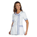 Woman Brasilia blouse SHORT SLEEVE 65% Polyester 35% Cotton WHITE Avaible in different sizes