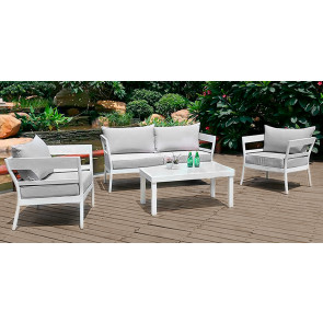 Outdoor set TESR ​​Powder coated aluminum frame, fabric cushions Model 1512-A4P SET