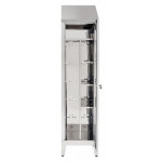 Brooms locker made of stainless steel 430 IXP n.1 hinged door Model 69601430
