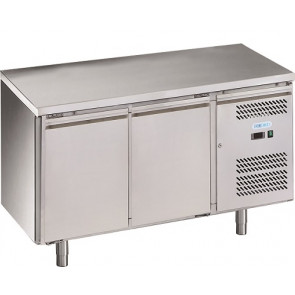 Refrigerated counter two doors Stainless steel AISI 201 ForCold ventilated Model G-SNACK2100TN-FC