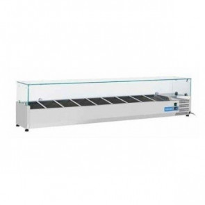 Refrigerated ingredients display case Model VRX20/33 stainless steel Compatible with containers 10 GN 1/4(not included)