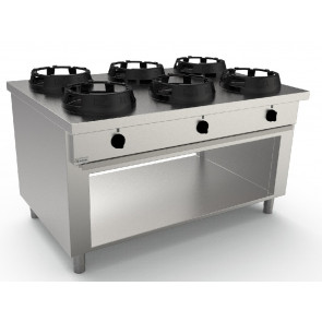 Wok range CI N.6 burners Burners power to choose Model RisCu073