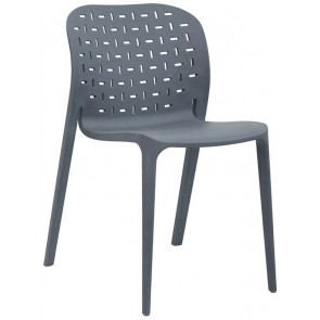 Stackable outdoor chair TESR Polipropylene frame with fiberglass Model 1501-9D various colours