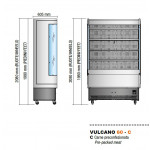 Refrigerated display for pre-packed meat Model VULCANO60C150