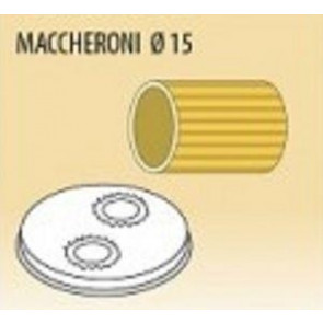 Mould maccheroni diameter 15 for pasta machine MPF4 e PF40E