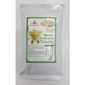 Semi-finished product of the highest quality/Cold pistacchio mousse without hydrogenated fats for slush machines Packs of gr 900 in cartons of 15 bags Model 693