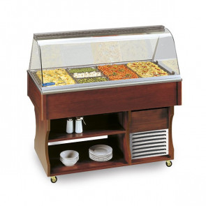 Hot buffet display island bain-marie Model MULTISERVICE 4 BM Power W 3100