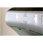 Electric hand dryer MDC White new generation super fast and super powerful air blade ABS, without resistance for energy saving and with device to collect water drops and Hepa filter Model M14A