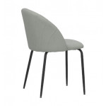 Indoor chair TESRPowder coated metal frame, padded seat and backrest, synthetic leather covering, adjustable feet Model 467-DC92B