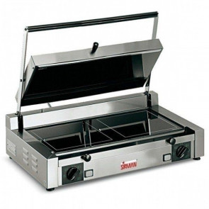 Glass-ceramic panini grill Model PDVU double glass ceramic surfaces Power watt 3000 Useful surface mm 560x290