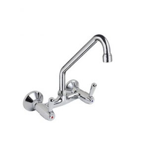 Two holes wall mounted tap - swinging "C" spout L25cm MNL Model R0102010210