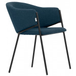 Indoor armchair TESR Powder coated metal frame, fabric . Model 1939-UK02